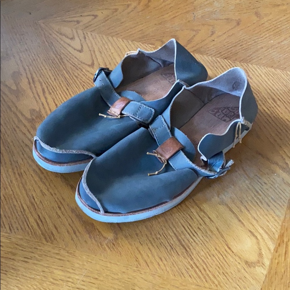 Handmade Grey Leather Shoes